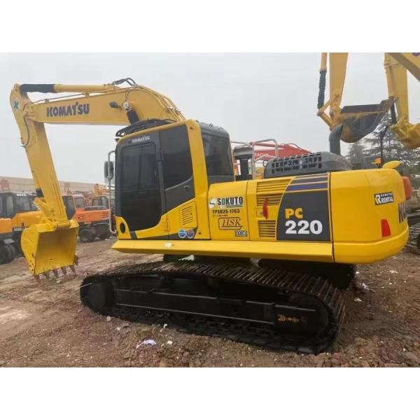 Quality PC220 Used Komatsu Excavator 23 Tons 1 Cubic Meters For Any Construction Project for sale