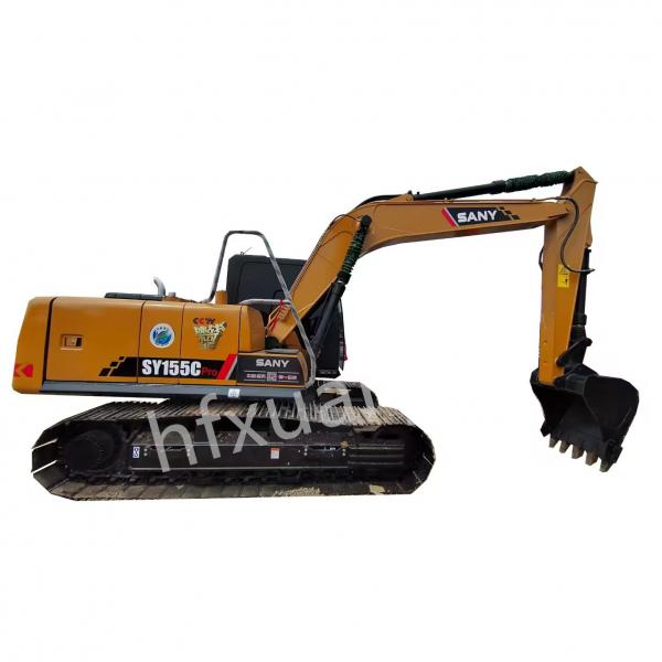 Quality Refurbished Second Hand Earth Moving Equipment Sany 155 Crawler Hydraulic Excavator for sale