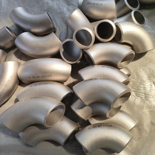 Quality ISO9001 Seamless Pipe Elbow 90° Steel Tubing Elbows ASME/ANSI B16.9 316L for sale