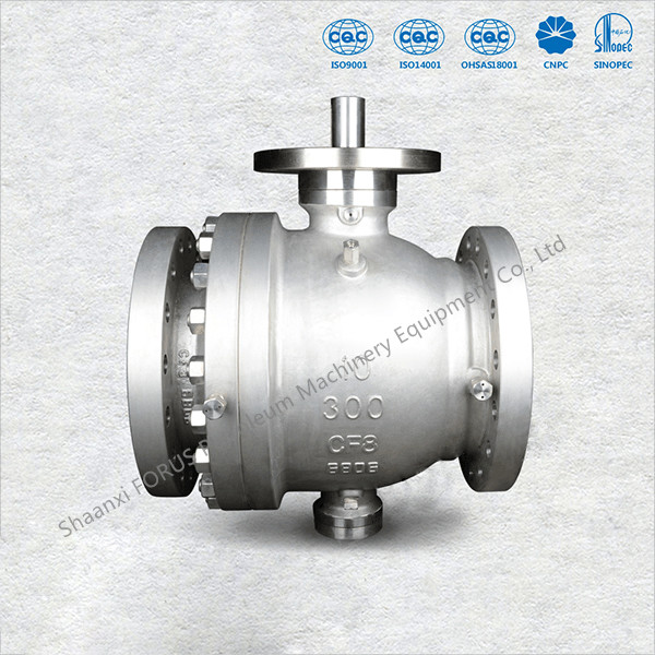 Quality Cast Steel Trunnion Metal Seated Ball Valve Design Self Cavity Pressure Relief for sale