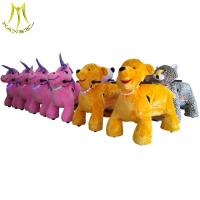 China Hansel newest walking adult wholesale toys electric kiddie animal ride machine factory