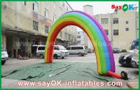 China Inflatable Race Arch Beautiflu And Durable Oxford Cloth Or PVC Inflatable Rainbow Arch With CE / UL Blower factory