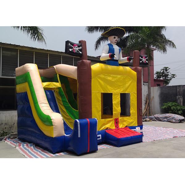 Quality Outdoor PVC Vinyl Pirate Inflatable Bounce House 1.5m X 0.8m X 0.8m For Rent for sale