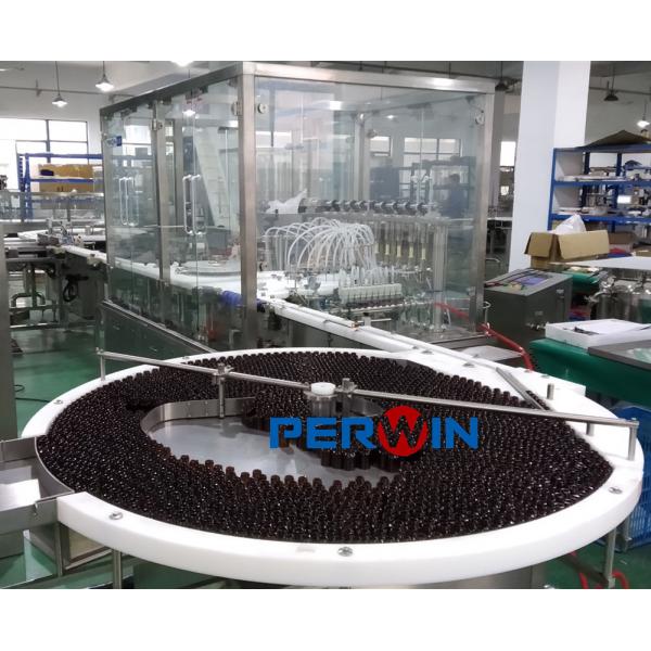 Quality Perwin Monoblock Vial Bottle Liquid Filling Plugging Capping Machine for sale
