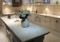 China Full Bullnose Edge Quartz Kitchen Countertops With Hard Sparkle Surface Polished factory