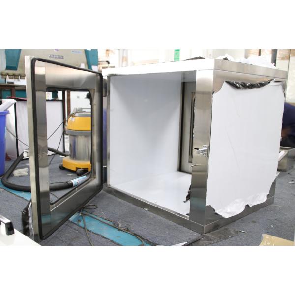 Quality Lab Static Cleanroom Pass Box Sus201 220V 110V 50HZ Powder Coating Steel for sale