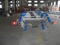 China Heavy Duty Galvanized Boat Trailer For Rib Boats , 960 cm Dual Axle Boat Trailer factory