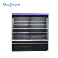 Quality Open Vertical Showcase Freezer Supermarket Display Merchandiser Refrigerator for sale