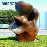 China Large Outdoor Art Sculptures Raise Funds For Geometric Copper Sculptures factory