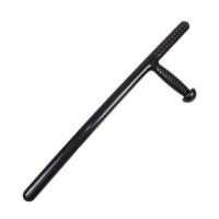 China NIj standard Police baton T Type Anti Riot Baton PC ABS Black Color 60cm With Holder factory