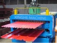 China Galvanized Metal Double Layer Roofing Sheet Roll Forming Machine / Roll Former Machinery factory