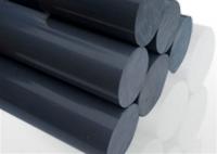 China Black Recycle Plastic PVC Solid Rod With Acid &amp; Alkali Resistant , Nylon Round Bar factory