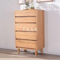 china Chest Cabinet Solid Wood 5 Drawers Corner Table Europe Modern Style FL-B005-D