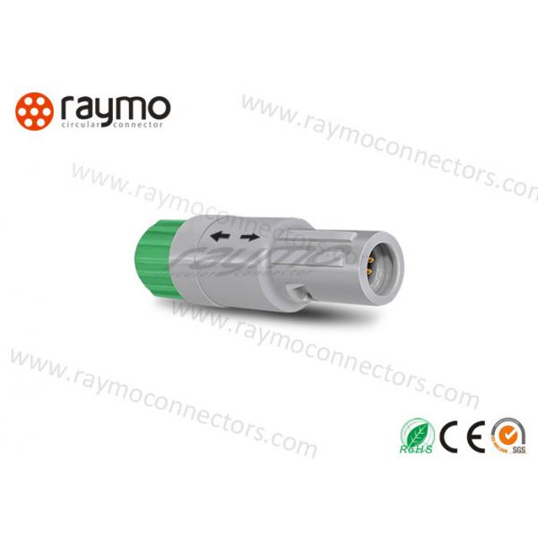 Quality Plastic IP50 Push Pull Electrical Connectors Yellow Colour 1P Series for sale