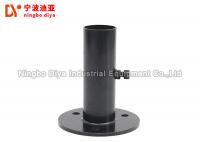 China Fixed Black Metal Footings Cold Rolled Steel For Diameter 28mm Lean Pipe ISO9001 factory