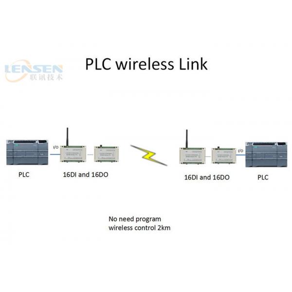 Quality 16DI 16DO Wireless I O Module PLC Wireless Controller 2km Wireless ON OFF Control for sale