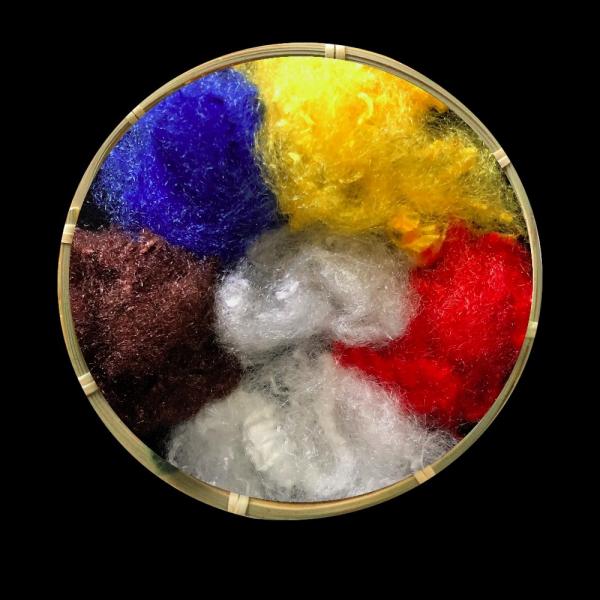 Quality Environmental Protection Dope Dyed Polyester Staple Fiber For Household Textiles for sale