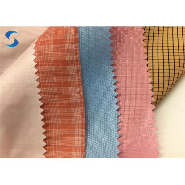 Quality 150cm 210T Polyester Taffeta Fabric Ripstop Pu Coated for sale
