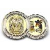 China Double Plating challenge Coin with gold plating challenge coin factory