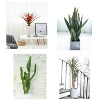 China 100cm Artificial Potted Floor Plants , Faux Agave Plant anti UV for sale