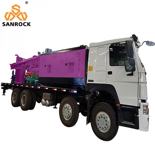 Quality Truck Mounted Water Well Drill Rig With Mud Pump Hydraulic Water Well Drilling Equipment for sale