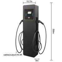 Quality double gun ev charger Type 1 Commercial OCPP 1.6J 14kw public ev charger OEM ODM for sale