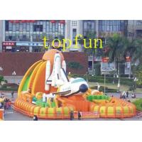 China Big PVC Tarpaulin Plane Model Inflatable Fun City Kids Water Parks Custom factory