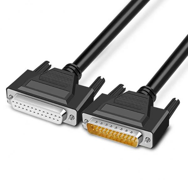 Quality Male To Male Plug Rs232 Serial Cable 3ft With DB9 DB15 DB25 D Sub Connector for sale