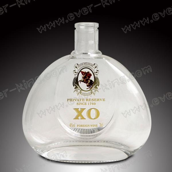 Quality 750 ML Oval  Glass Liquor Bottles for sale