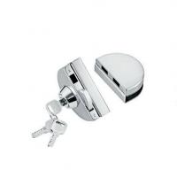 China Glass door locks LC-002, stainless steel 304 plate, finishing satin or mirror factory