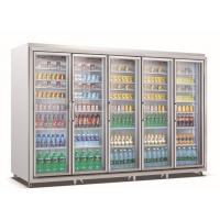 china Supermarket 5 Door Refrigerators Freezer / Fridge / Chiller upright display refrigerators