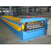 China 0.4-0.8mm Thickness Color Aluminum Trapezoidal Corrugated Sheet Roll Forming Machine IBR Type for sale