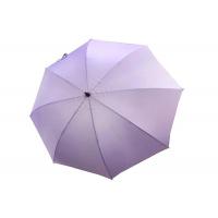 Quality Automatic Long Shaft Purple Golf Umbrella , Windproof Golf Umbrellas 27 Inch 8 for sale