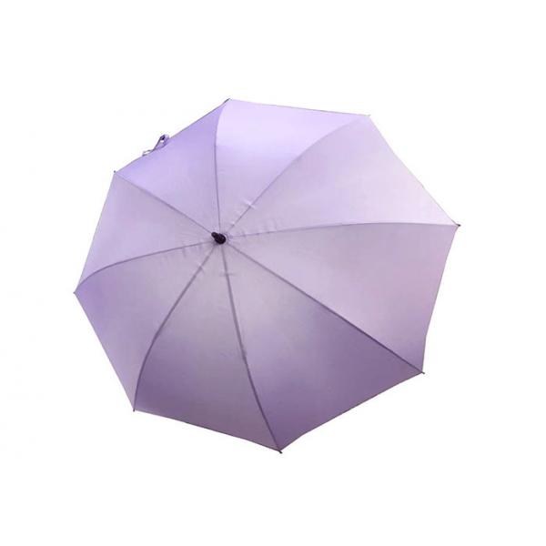 Quality Automatic Long Shaft Purple Golf Umbrella , Windproof Golf Umbrellas 27 Inch 8 Pannels for sale