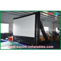 China Outdoor Inflatable Projection Screen 7mLx4mH Inflatable Movie Screen PVC Material WIth Frame For Projection factory