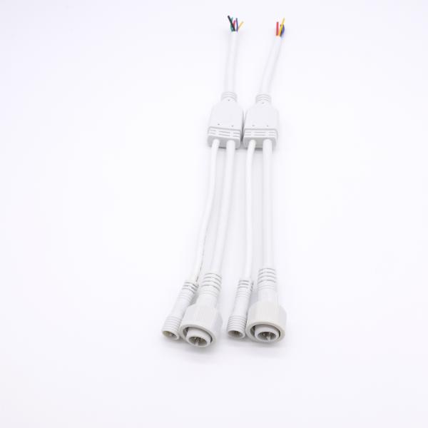 Quality Electrical Y Cable Adapter PVC 250V Waterproof Connectors For Vehicle for sale