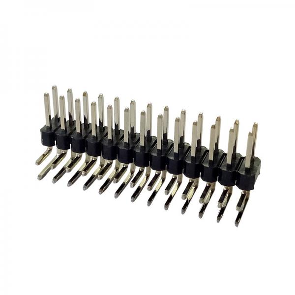 Quality PA9T Dual Single Row DIP 90 Degree Pin Connector Pin Header 1.27 Mm Pitch for sale