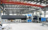 China PP / Pe Pipe Extrusion Line , Sprial Pipe Production Line For Sewage Treatment factory