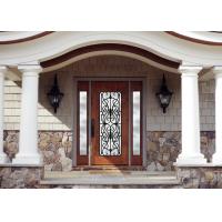 Quality Personal Style Spray Coating Wrought Iron Glass Door With Hot Dipfabricated for sale