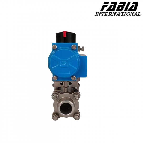 Quality Air Actuated Ball Valve With Pneumatic Actuator Two Way Butt Welding for sale