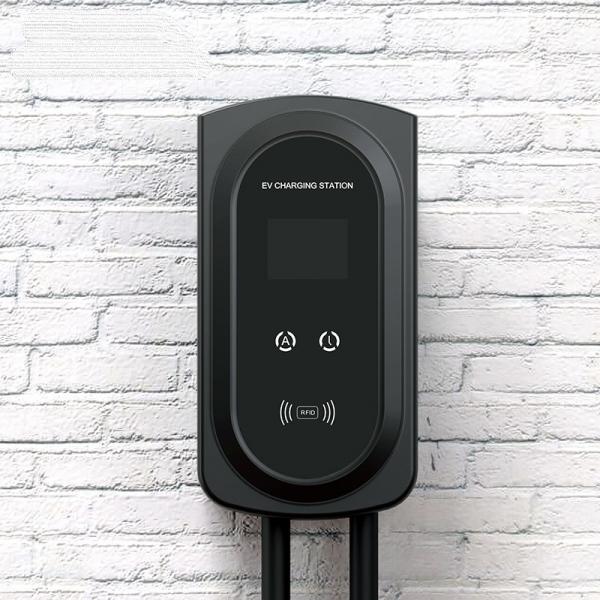 Quality 32Amp 22KW Wall Mounted EV Charger Wallbox EVSE 4KG UKCA ROHS ISO for sale