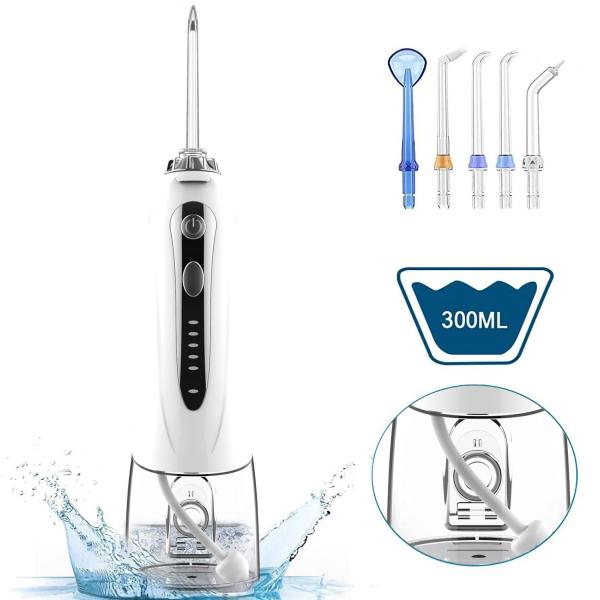 Quality FCC Cordless Water Flosser , Household Battery Powered Water Jet for sale