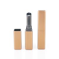 China 2.5g Clear Lip Balm Containers Luxurious Brown Metallic Exterior Antique Lipstick Tube factory