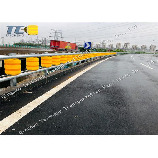 Quality High Strength Highway Roller Barrier Impact Resistance Long Service Life for sale