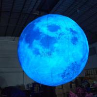 China Giant Advertising Inflatable Moon Model LED Moon Balloon For Decoration factory