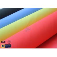 China 0.43MM Acrylic Fiberglass Fire Blanket Fabric Red 3732 17OZ 39 Heat Resistant factory