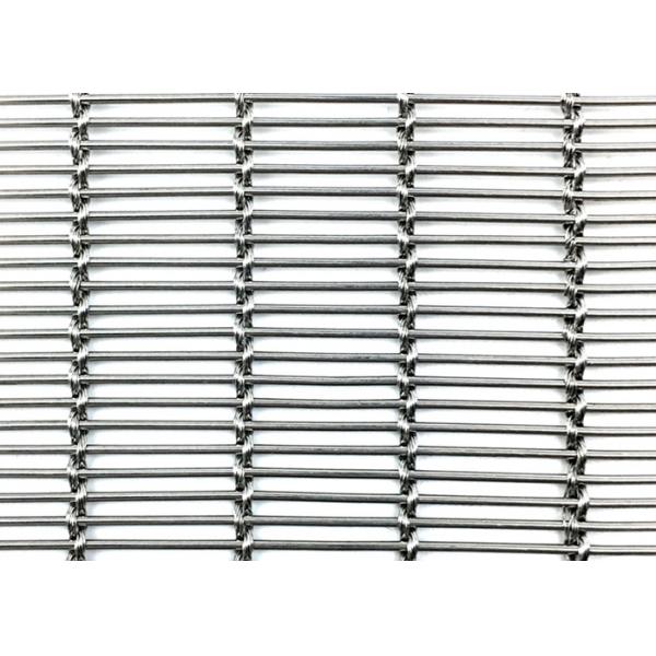 Quality Plain Weave Stainless Steel Architectural Mesh 2.6kg/M2 For Stair Railing Systems for sale