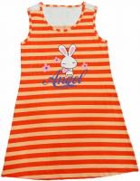 China Orange Ladies Viscose Pyjamas Female Night Wears Lace Back Rabbit Printed factory