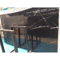 China Large Nero Marquina Marble Slab, Black and White Marble Stone Floor Tiles factory