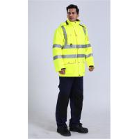 China OEM Mens 7 In 1 Hi Vis Jacket , 300D Oxford Rain And Cold Weather Jacket factory